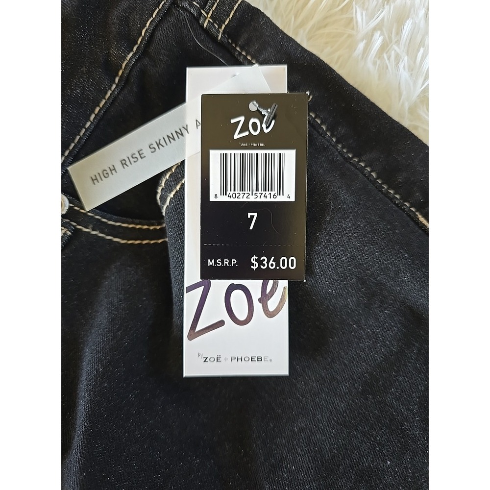 Zoe by Zoe +Phoebe Juniors High Rise Skinny Ankle Jeans. Size‎ 7